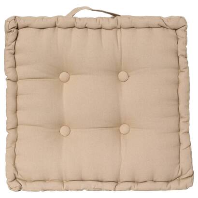 Floor cushion "anjali" beige, 40x40 cm
