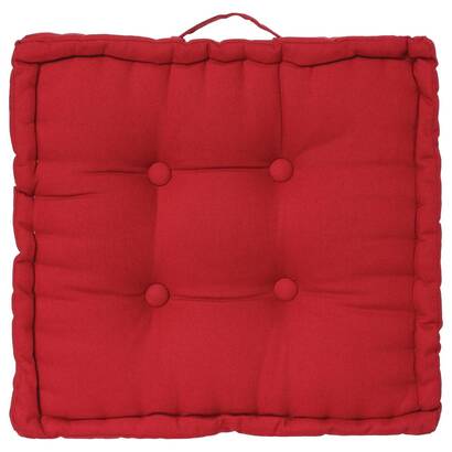 Floor cushion "anjali" red, 40x40 cm