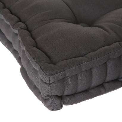 Floor cushion "anjali" slate grey, 40x40 cm
