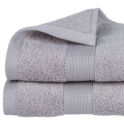 Towel cotton, taupe grey, 50x90 cm, 400 g/m&sup2;