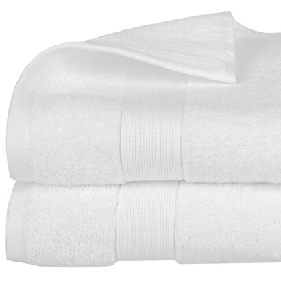 Shower towel "essential" cotton, white, 70x130 cm, 400 g/m&sup2;