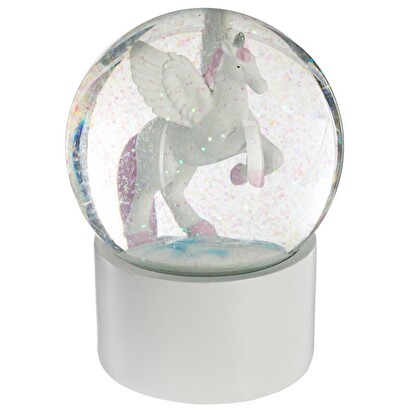 Snow globe "unicorn" gray, d.10 cm