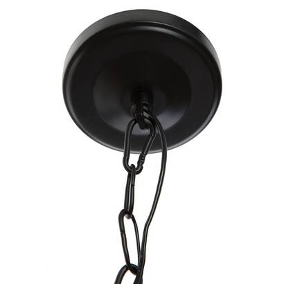 Pendant light "basalt" black metal, d.30 cm
