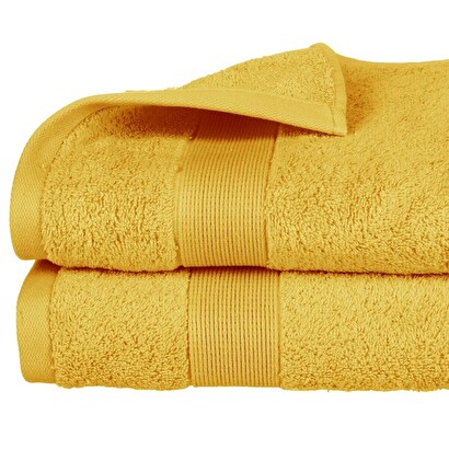 Shower towel "essential" cotton, yellow, 70x130 cm, 400 g/m&sup2;