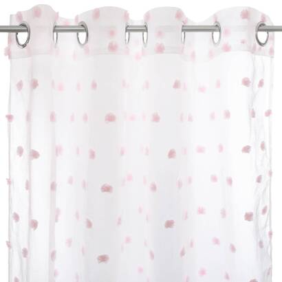 Children's curtain "pompoms" pink, 140x240 cm