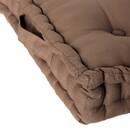 Floor Cushion "Anjali" Taupe gray, 40x40 cm Taupe gray