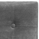 Folding Pouf "Lysandre" Velvet, Mouse grey, 38x38 cm Mouse grey