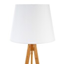 Tripod Floor Lamp "Bahi" Bamboo, H.160 cm White