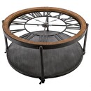 Coffee Table "Chrono" Black, D.90 cm Black