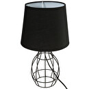 Wired Lamp "Moca" Black metal, H.35 cm Black 2