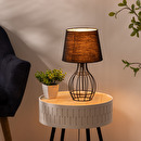 Wired Lamp "Moca" Black metal, H.35 cm Black 2