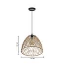 Pendant Light "Jada" Rattan, D.35 cm Natural wood