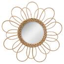 Mirror "Cayetana" Rattan, D.38 cm Natural wood