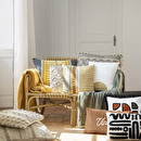 Cushion "Indian Summer" Beige, 40x40 cm Beige