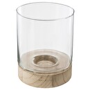 Set of 3 Candle Holders "Summer" Glass, D.10/13/16 cm Transparent
