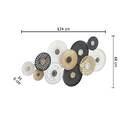Wall Decor "Ivo" 134x68 cm Multicolored