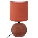 Ceramic Lamp "Timéo" Terracotta striped rose, H.25 cm Striped terracotta pink