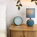 Ceramic Lamp "Timéo" Blue striped, H.25 cm Blue stripe