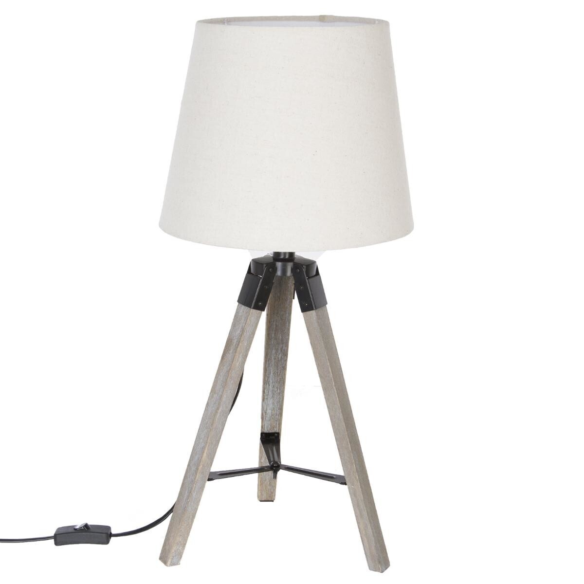 Tripod Lamp "Runo" Beige, H.58 cm Beige
