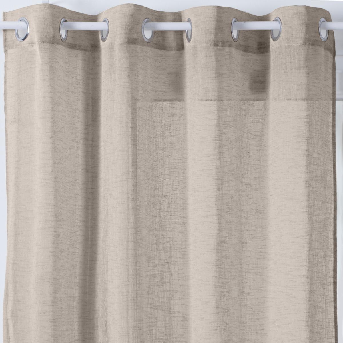 "Fred" Sheer Curtain Beige, 140x240 cm Beige