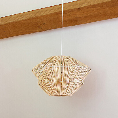 Pendant light "ludza" rattan, d.45 cm