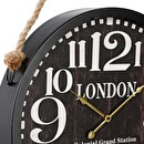 Metal clock Black, Ø 52 cm Black