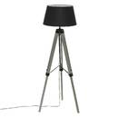 Tripod Floor Lamp "Runo" Black, H.145 cm Black