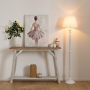 Floor Lamp "Leo" H.156 cm White