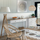 Tripod Floor Lamp 'Kalo' Bamboo, H.156 cm Natural wood