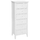 Chest of Drawers "Charm" White, 6 drawers White
