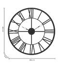 Clock "Andras" metal Black, D.70 cm Black