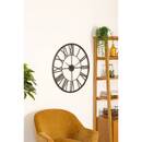 Clock "Andras" metal Black, D.70 cm Black