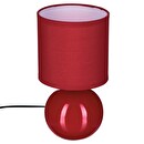 Ceramic Lamp "Timéo" Glossy Red, H.25 cm Bright red