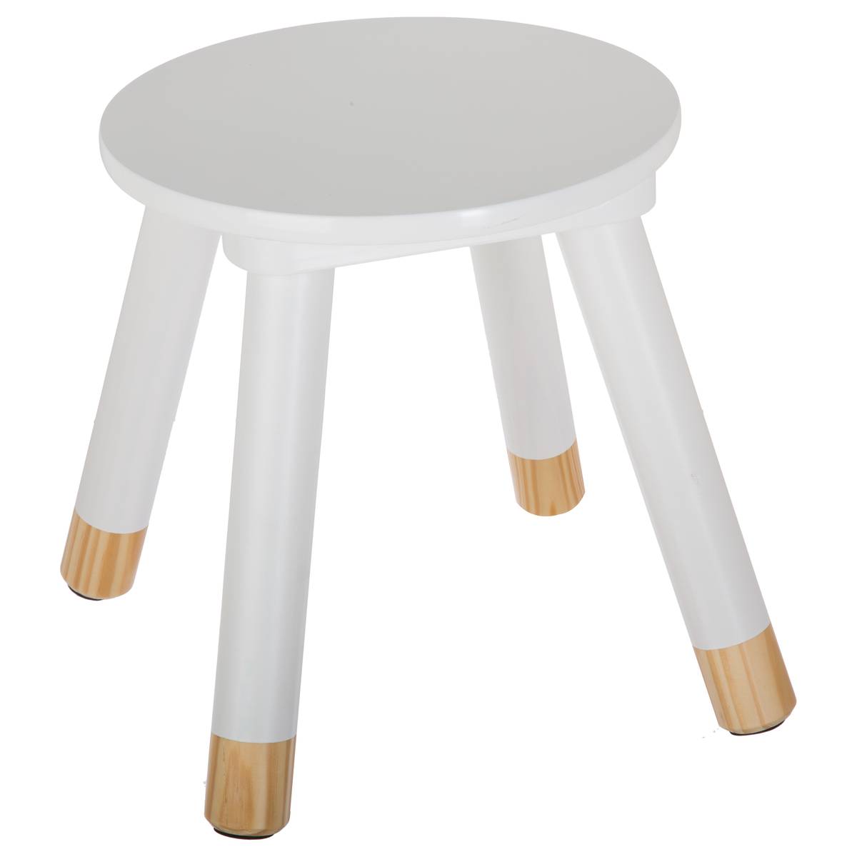 Children's Stool "Softness" White White