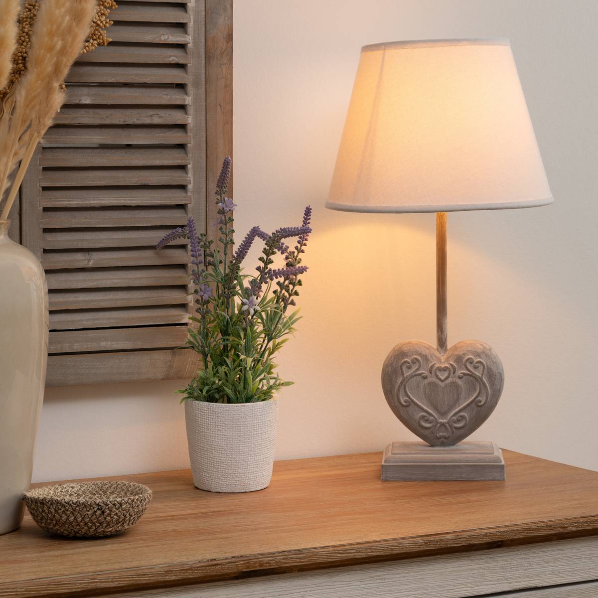 Lamp "Prati" H49 cm Grey