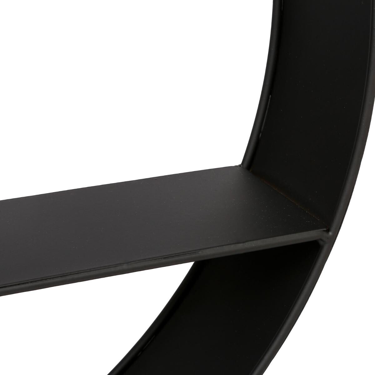 Wall Shelf "Irena" Black, Ø 55 cm Black