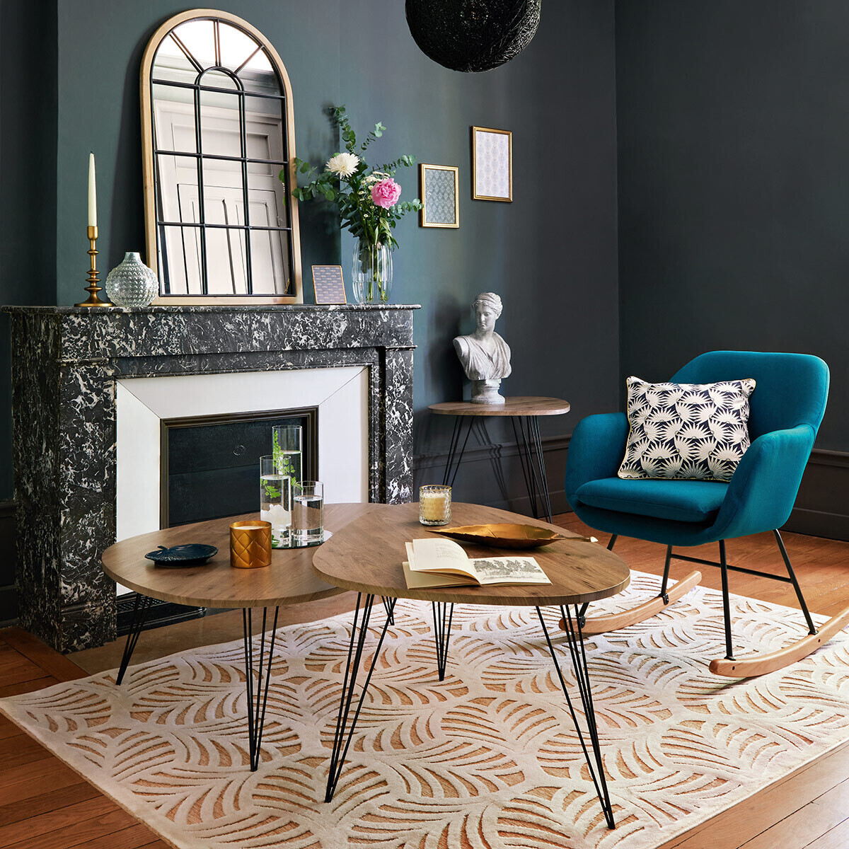 Coffee table "Neile" 112x80 cm Beige