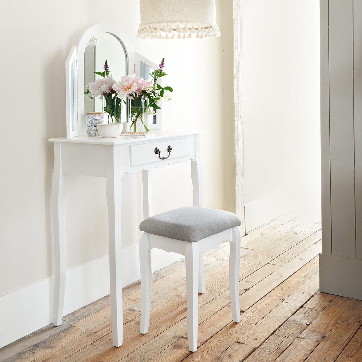 Dressing Table "Aurell" White, 1 drawer White