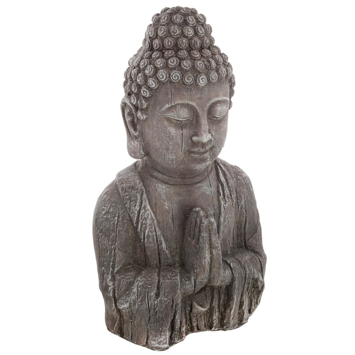 "Buddha" Bust Statue H.48 cm Slate grey