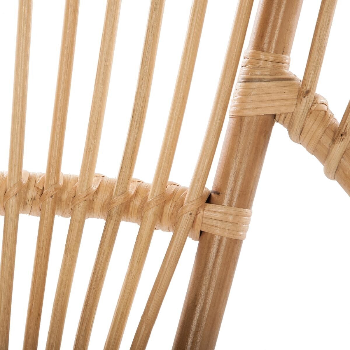 Armchair "Keko" Rattan Natural wood