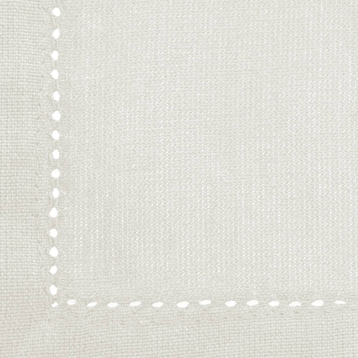 Set of 4 "Chambray" Napkins White, 40x40 cm White