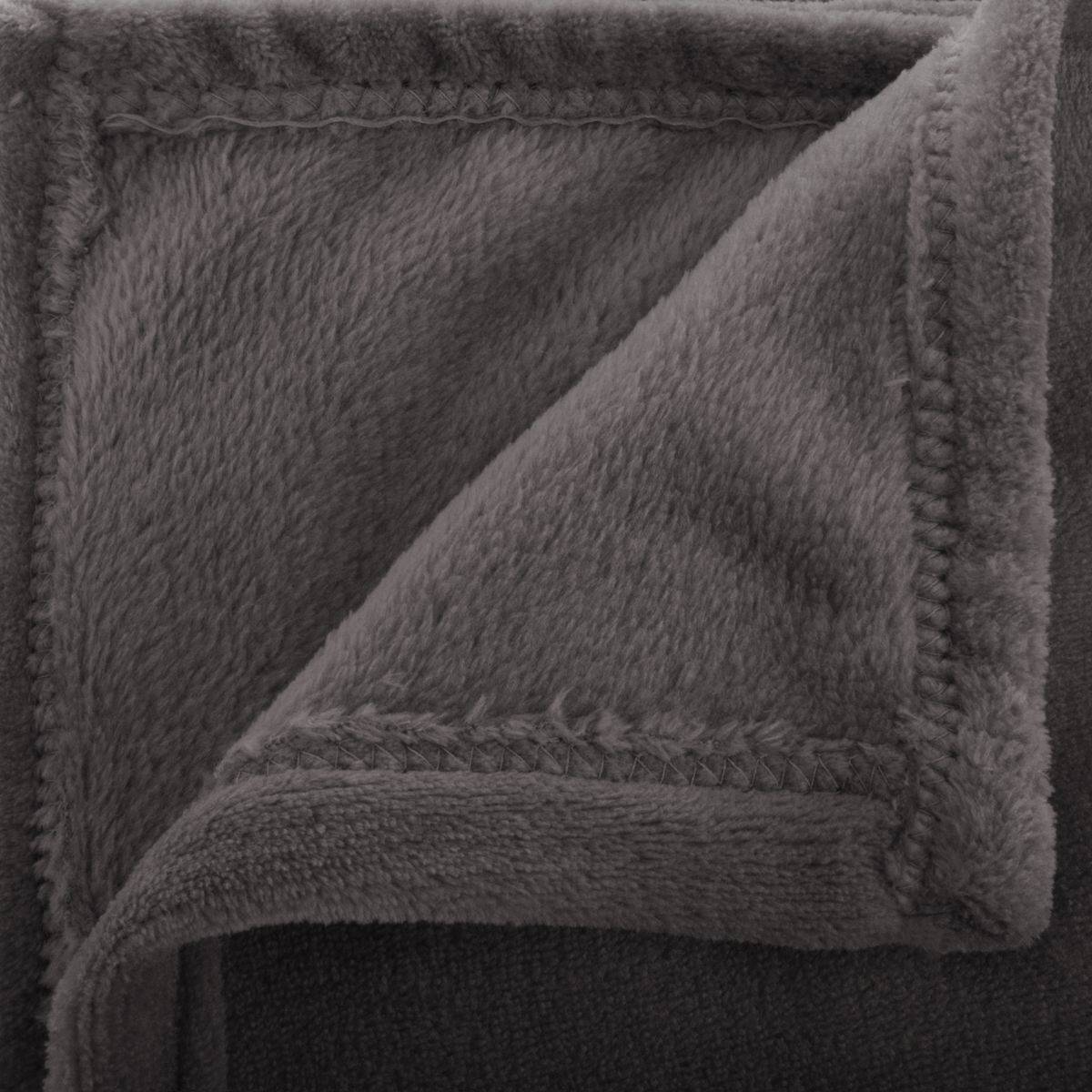 Flannel throw Slate grey, 180x230 cm Slate grey