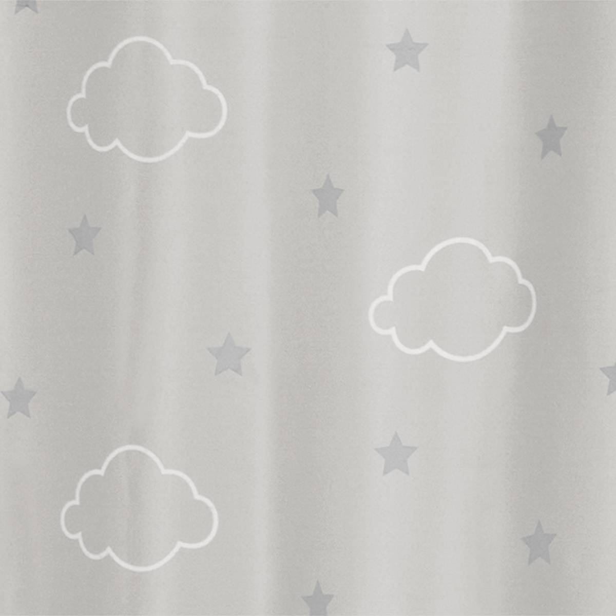 Children's blackout curtain "Cloud" Gray, 140x250 cm Grey