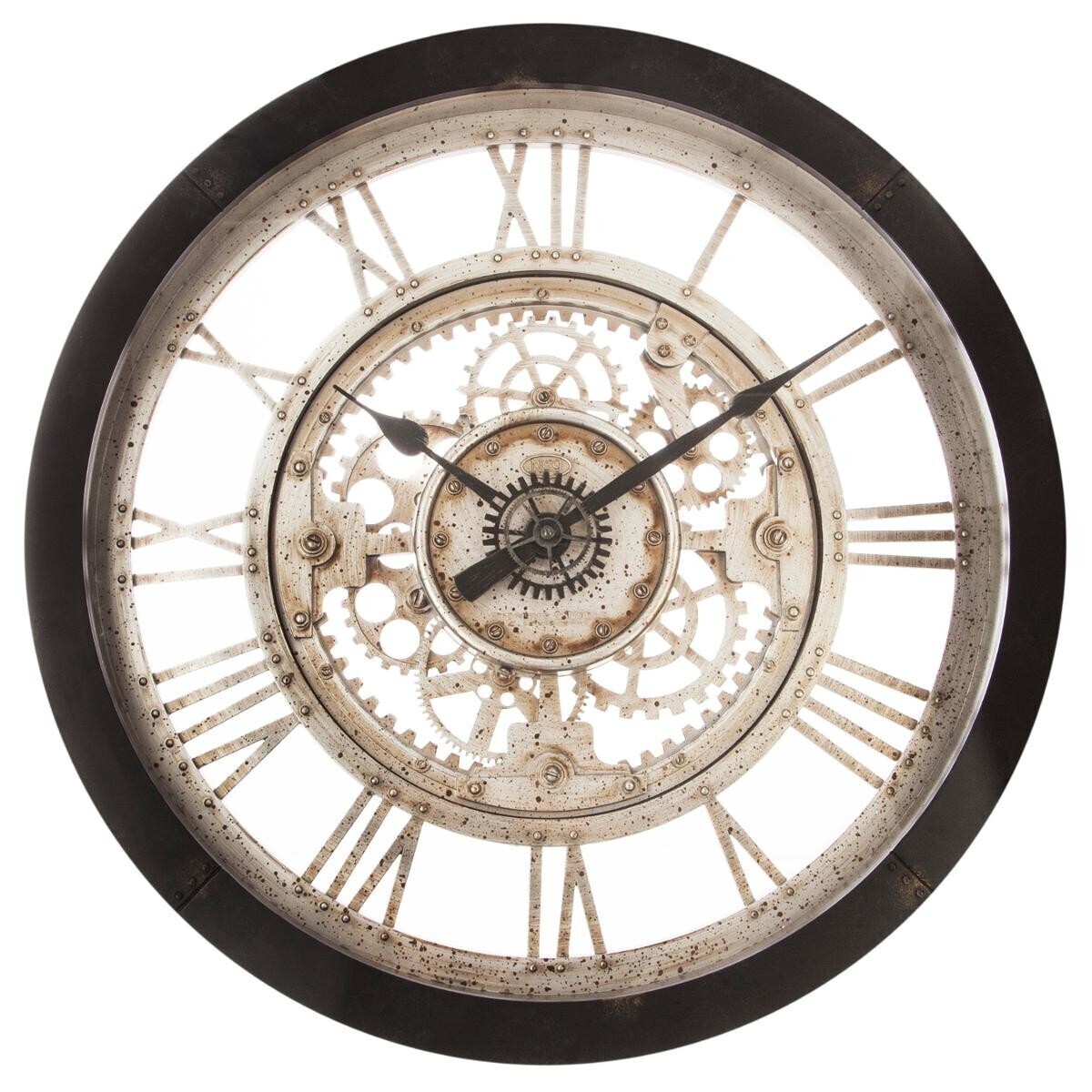 Mechanical Clock "Ivy" D.61 cm Black