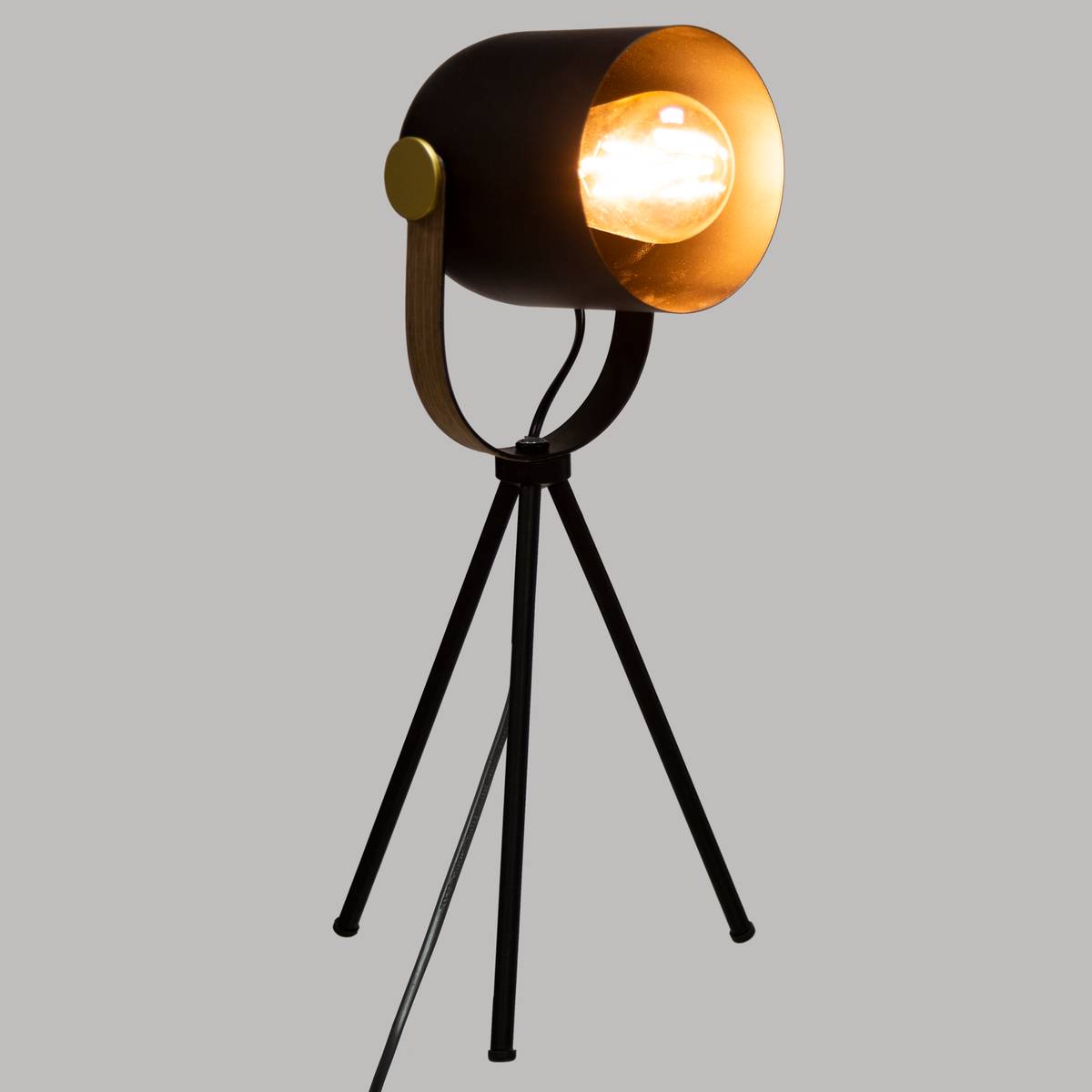 Tripod Lamp "Bil" Black, H.45 cm Black