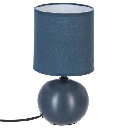 Ceramic lamp "tim&eacute;o" matte blue, h.25 cm