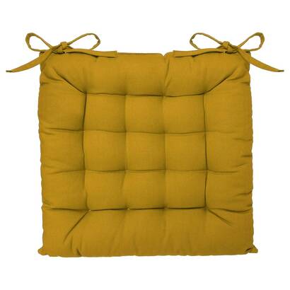 Chair cushion "anjali" yellow, 38x38 cm