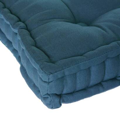 Floor cushion "anjali" teal blue, 40x40 cm