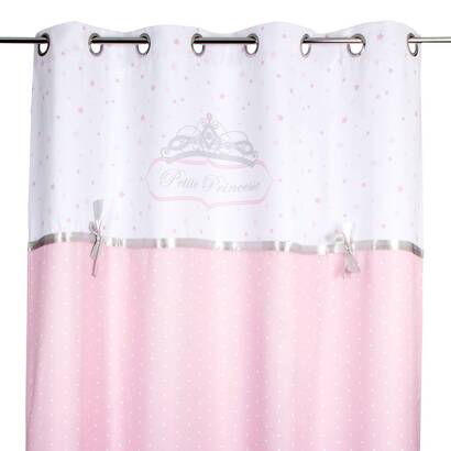 Children's curtain "princess ribbon" pink, 140x260 cm