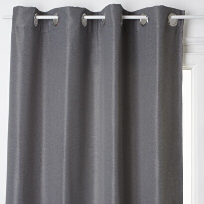 Blackout curtain "elena" slate grey, 140x260 cm